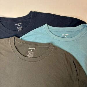 True Classic Mens 2XL Lot of 3 T-Shirts Crew Neck Casual Athletic Cotton Blend